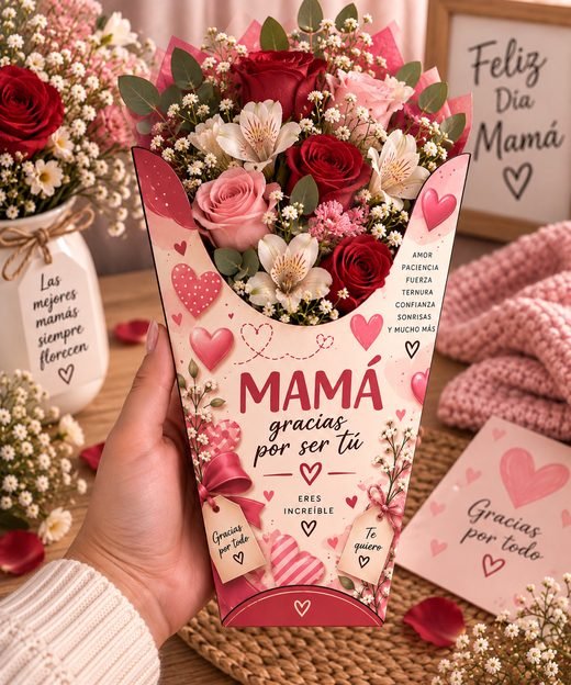 Regalo terminado para Día de la Madre