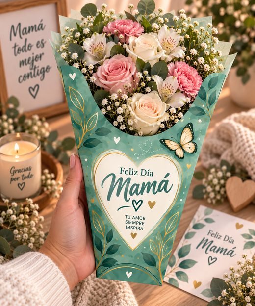 Regalo terminado para Día de la Madre